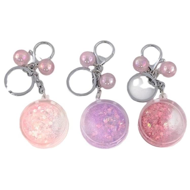 Brelok z płynnymi cekinami MIX