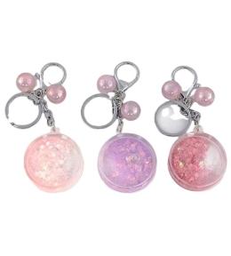 Brelok z płynnymi cekinami MIX