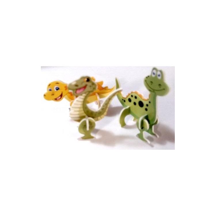 Mini dinozaury do składania mix 5szt