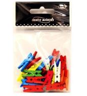 Klamerki kolorowe małe ok. 25szt