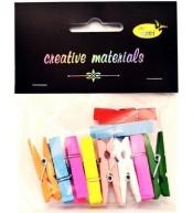 Klamerki kolorowe 35mm 10szt