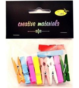 Klamerki kolorowe 35mm 10szt