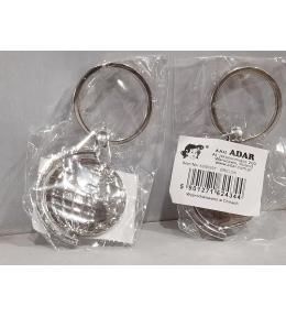 Brelok metalowy globus