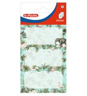 Naklejki na zeszyty szkolne Tropiki 9 sztuk