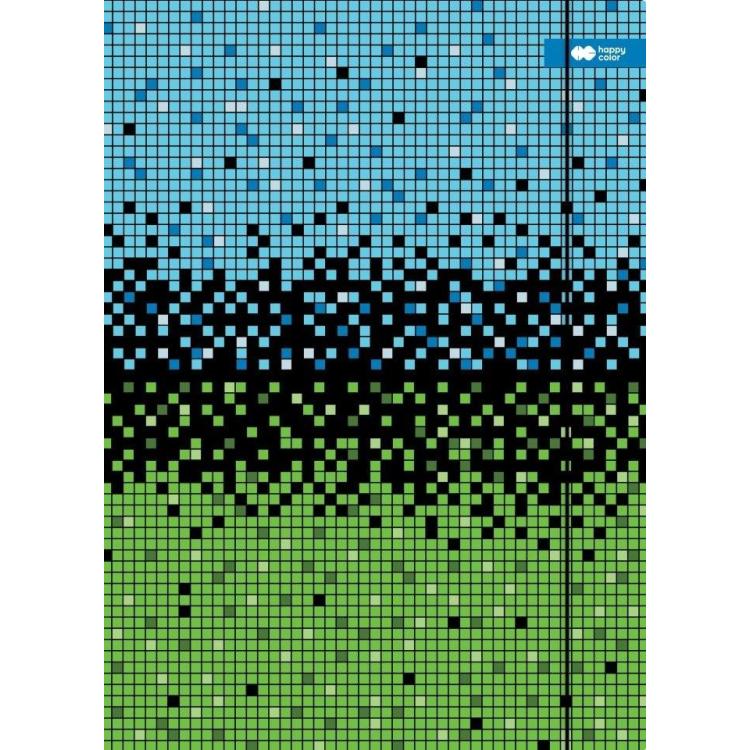 Teczka z gumką A4+ Pixi nieb-ziel HAPPY COLOR