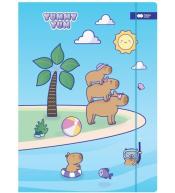 Teczka kartonowa A4+ z gumką Yummy Yum Kapibary