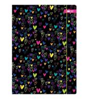 Teczka z gumką A4 My Love czarna HAPPY COLOR