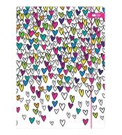 Teczka z gumką A4 My Love biała HAPPY COLOR
