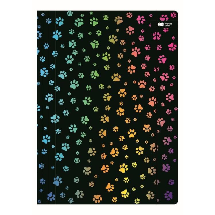 Teczka z gumką A4 Miaow czarna HAPPY COLOR