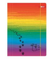 Teczka z gumką A4 Miaow tęcza HAPPY COLOR