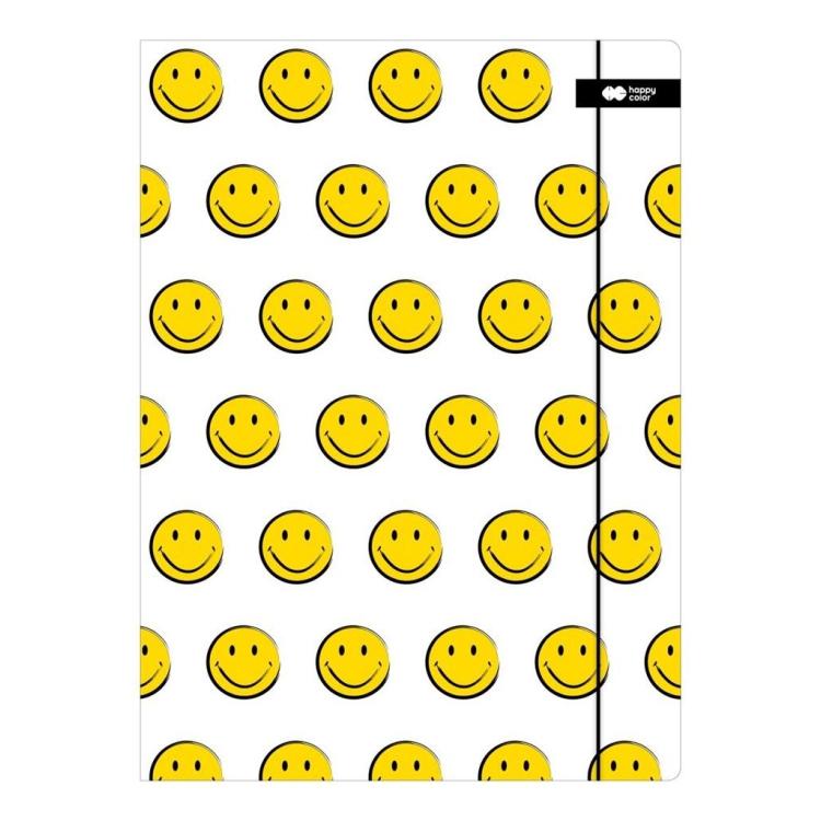 Teczka z gumką A+ Fun biała HAPPY COLOR