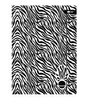 Teczka A4+ z gumką Black&White zebra HAPPY COLOR