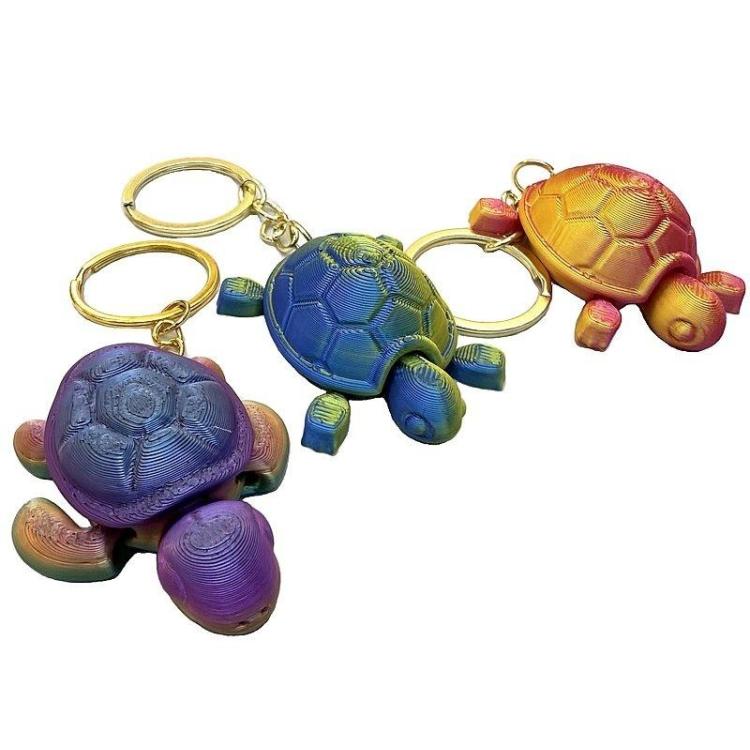 Brelok 3D żółw MIX