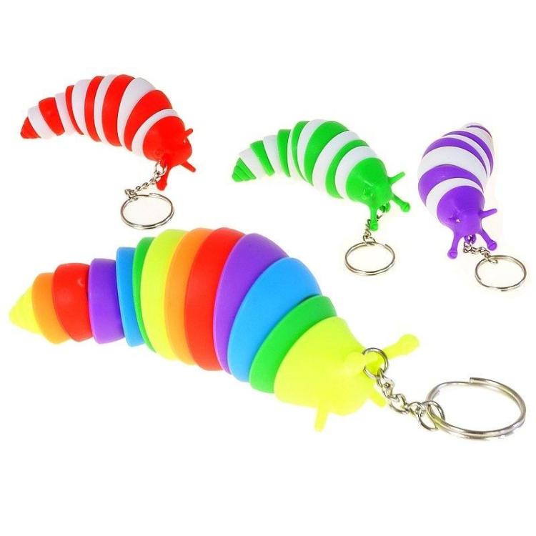 Brelok ślimak ruchomy 7cm MIX