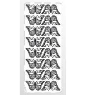 Stiker ażurowy srebrny