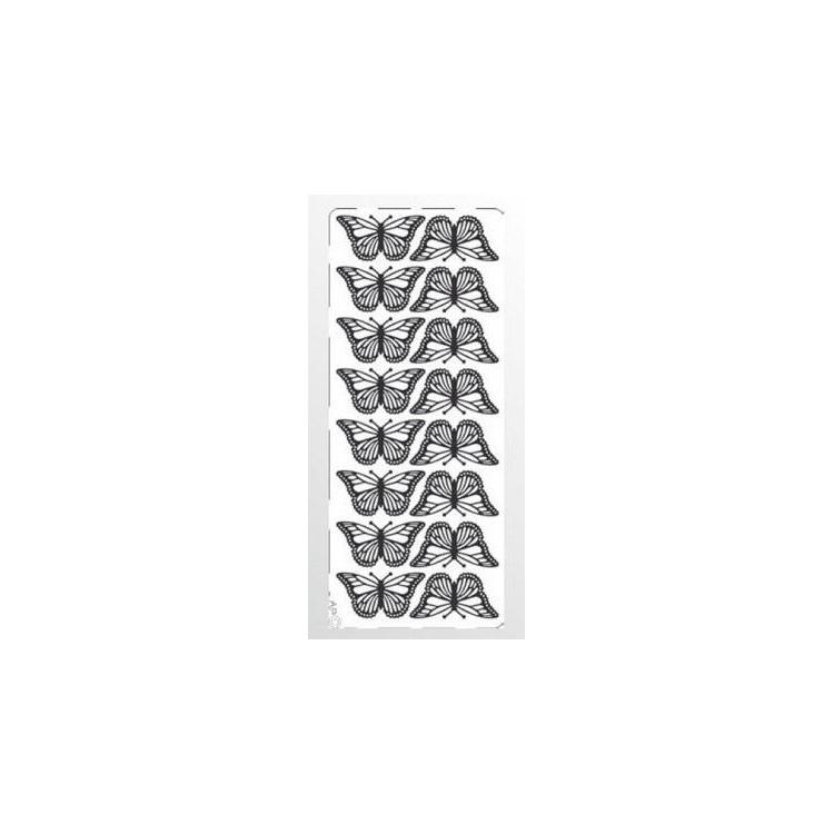 Stiker ażurowy srebrny