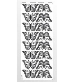 Stiker ażurowy srebrny