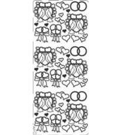 Stiker ażurowy srebrny