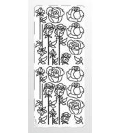 Stiker ażurowy czerwony