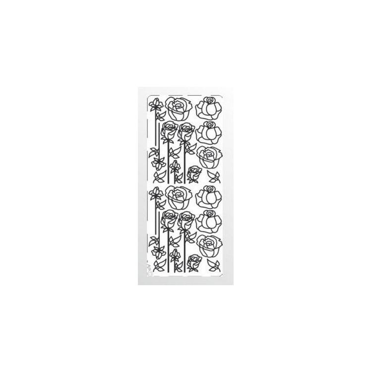 Stiker ażurowy czerwony