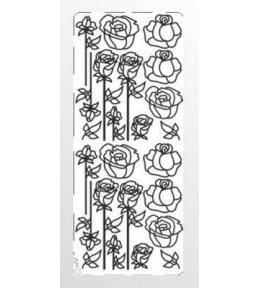 Stiker ażurowy czerwony