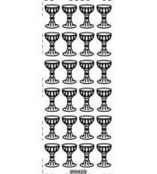 Stiker ażurowy 279 10x23cm złoty