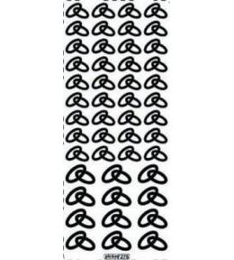 Stiker ażurowy 276 10x23cm złoty