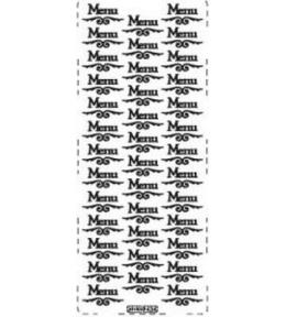 Stiker ażurowy 434 10x23cm złoty