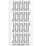 Stiker ażurowy 32szt zaproszenie złoty