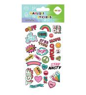 Naklejki 3D Puffy Funky Hobby 10x20cm HAPPY COLOR