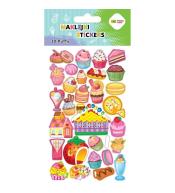 Naklejki 3D Puffy Sweets 10x20cm HAPPY COLOR