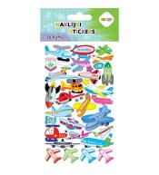 Naklejki 3D Puffy Aircraft 10x20cm HAPPY COLOR