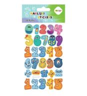 Naklejki 3D Puffy Numbers 10x20cm HAPPY COLOR