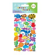Naklejki 3D Puffy Fishes 10x20cm HAPPY COLOR