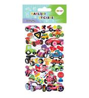 Naklejki 3D Puffy Vehicles 10x20cm HAPPY COLOR