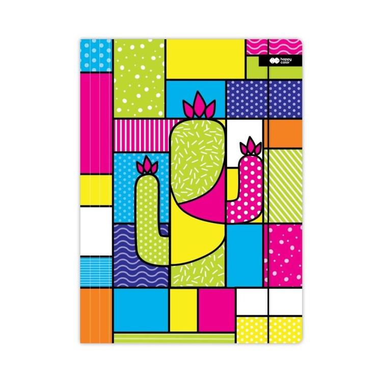 Teczka z gumką A+ Pop kaktus HAPPY COLOR