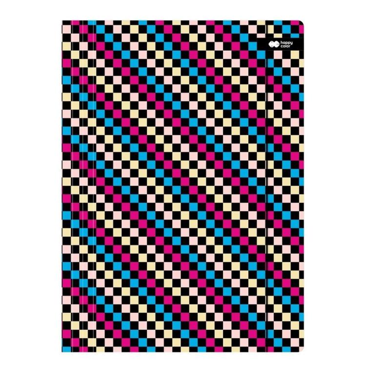 Teczka A4+ z gumką Skate szachownica HAPPY COLOR