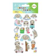 Naklejki Leniwce 10x20cm HAPPY COLOR