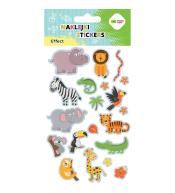 Naklejki Zoo 10x20cm HAPPY COLOR