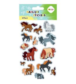 Naklejki Horses 10x20cm HAPPY COLOR