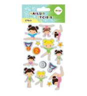 Naklejki Gymnastics 10x20cm HAPPY COLOR