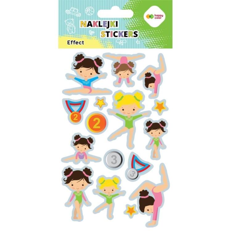 Naklejki Gymnastics 10x20cm HAPPY COLOR