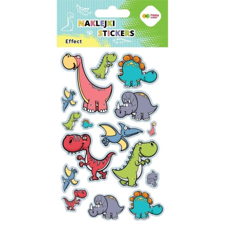 Naklejki Dino Baby 10x20cm HAPPY COLOR