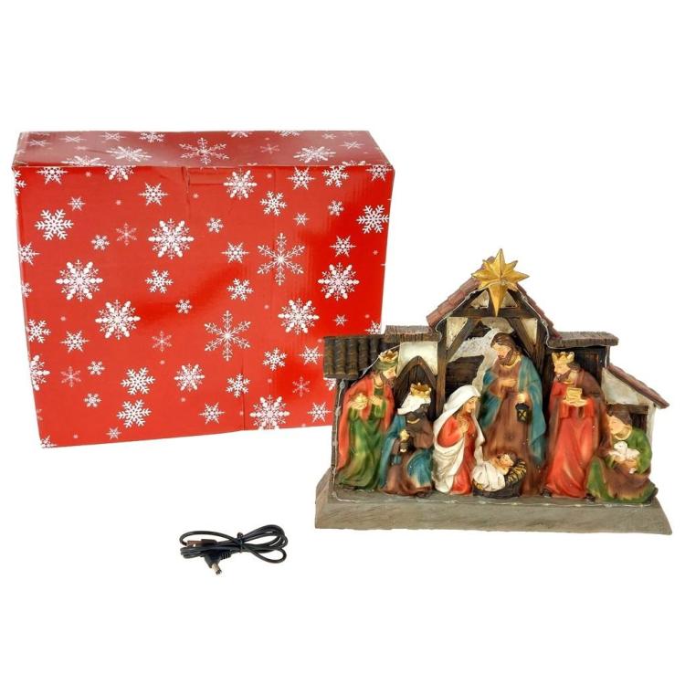 Szopka ze światłem