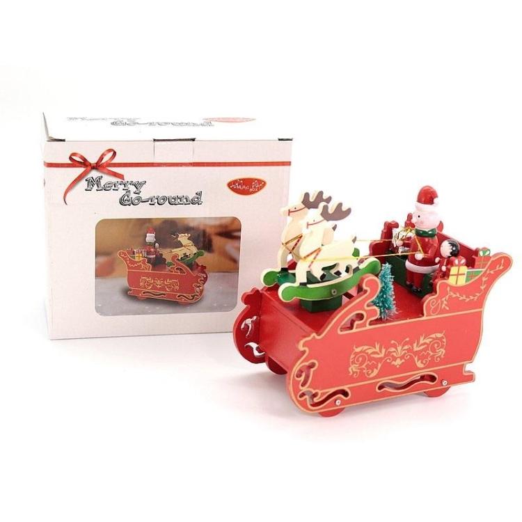 Pozytywka sanie z Mikołajem