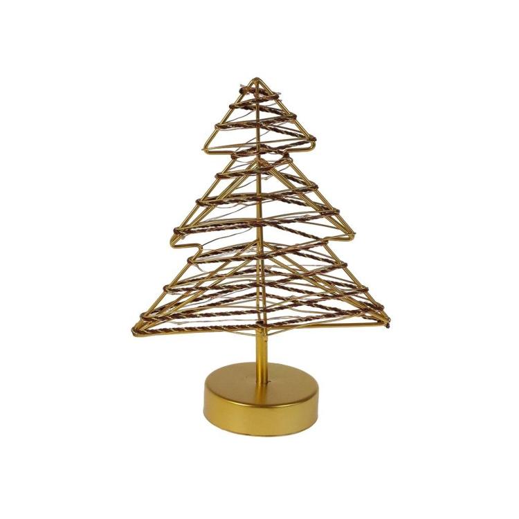 Choinka metalowa świąteczna ze światłem