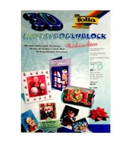 Blok techniczny 3D 20 arkuszy Święta