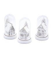 Lampka ledowa z motywem świątecznym szklana MIX