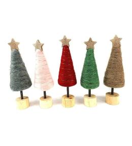 Dekoracja świąteczna Choinka drewniana MIX