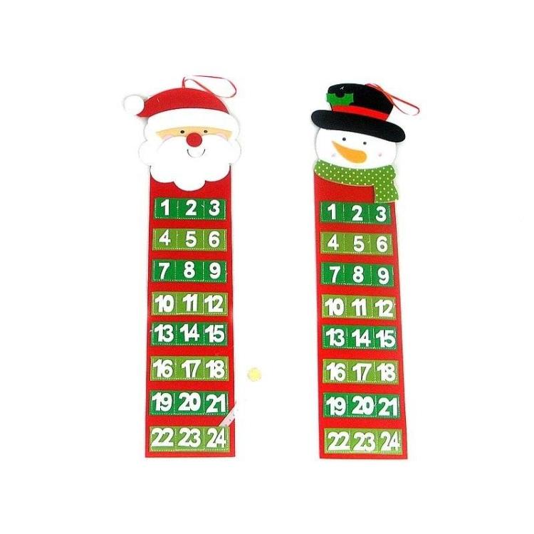 Kalendarz adwentowy filcowy do zawieszenia MIX